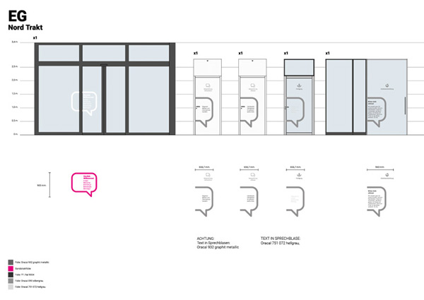 Leitsystem / Kozeption und Design | Kunde: AUGUST MANSER AG | © WERBE&form, Werbeagentur in Vorarlberg 