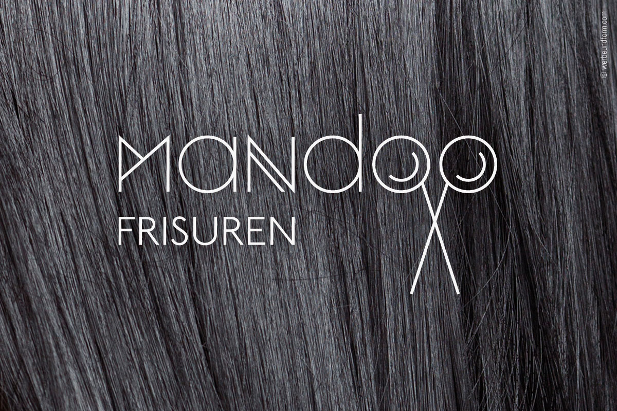 Logo Redesign, Neu-Gestaltung des Corporate-Desing | Kunde: Mandoo Frisuren | © WERBE&form, Werbeagentur in Vorarlberg